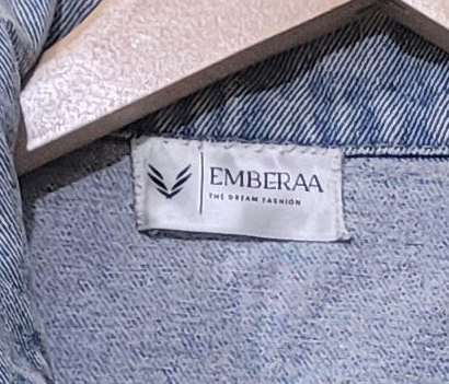Emberaa Women's Pearl-Detail Denim Jacket – Limited Edition