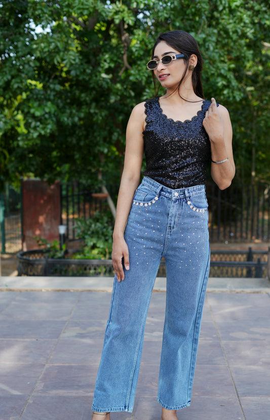 Twilight Sparkle Embellished Jeans