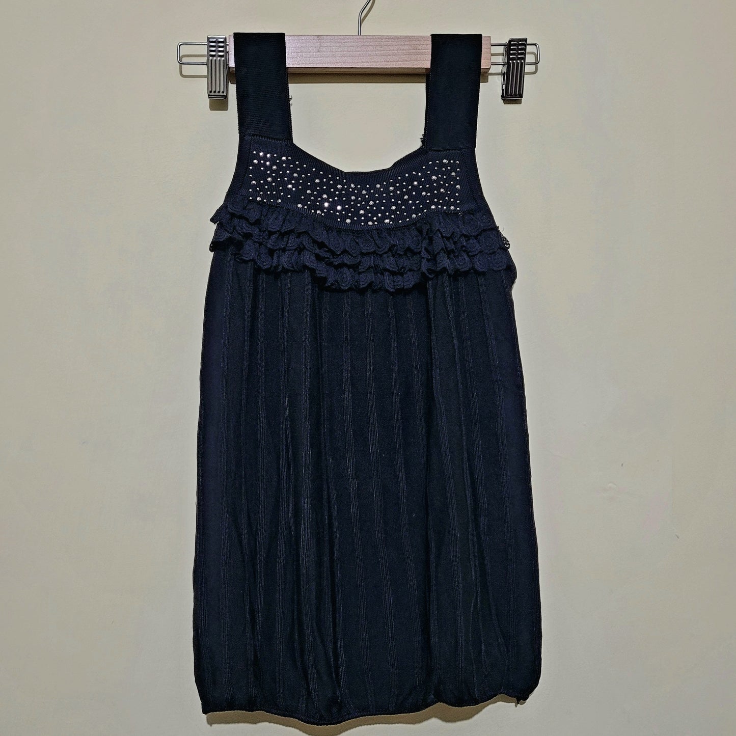 Emberaa Women's Moon Spark Ruffle Crop Top